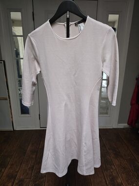 ZARA Cream Fit & Flare Dress